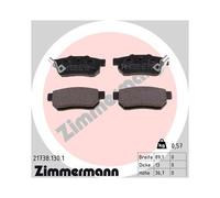 1x Kit de plaquettes de frein, frein à disque ZIMMERMANN 21738.130.1