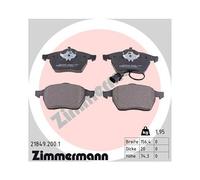 1x Kit de plaquettes de frein, frein à disque ZIMMERMANN 21849.200.1