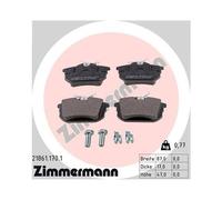 1x Kit de plaquettes de frein, frein à disque ZIMMERMANN 21861.170.1