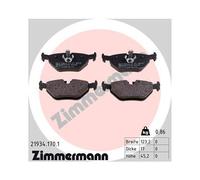 ZIMMERMANN Kit de plaquettes de frein 21934.170.1 Arrière frein à disque pour BMW, MG ROVER, SAAB
