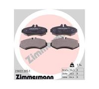1x Kit de plaquettes de frein, frein à disque ZIMMERMANN 23022.205.1