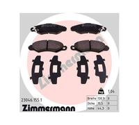 ZIMMERMANN 23046.155.1 Plaquettes de frein