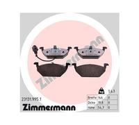 1x Kit de plaquettes de frein, frein à disque ZIMMERMANN 23131.995.1