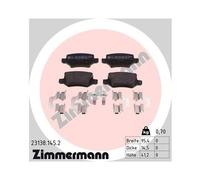 1x Kit de plaquettes de frein, frein à disque ZIMMERMANN 23138.145.2