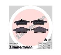 ZIMMERMANN 23339.170.1 Plaquettes de frein