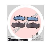 ZIMMERMANN Plaquettes de frein 23414.168.1 pour Porsche 911 Décapotable