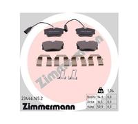 1x Kit de plaquettes de frein, frein à disque ZIMMERMANN 23446.165.2