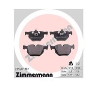 ZIMMERMANN Plaquettes de frein 23550.170.1 pour BMW 3, 3 Touring, 3 Coupé, X1