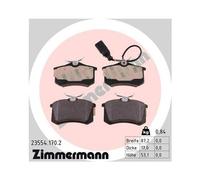 1x Kit de plaquettes de frein, frein à disque ZIMMERMANN 23554.170.2