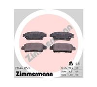 1x Kit de plaquettes de frein, frein à disque ZIMMERMANN 23646.165.1