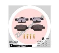 1x Kit de plaquettes de frein, frein à disque ZIMMERMANN 23714.965.1