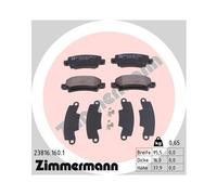 1x Kit de plaquettes de frein, frein à disque ZIMMERMANN 23816.160.1