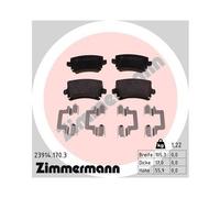 Plaquettes de frein 23914.170.3 ZIMMERMANN pour VW AUDI SKODA SEAT