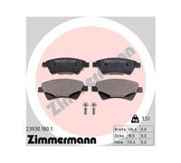 1x Kit de plaquettes de frein, frein à disque ZIMMERMANN 23930.180.1