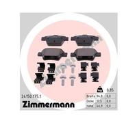1x Kit de plaquettes de frein, frein à disque ZIMMERMANN 24150.175.1