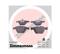 1x Kit de plaquettes de frein, frein à disque ZIMMERMANN 24161.200.1