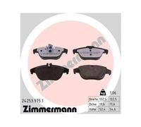 1x Kit de plaquettes de frein, frein à disque ZIMMERMANN 24253.975.1