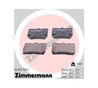 ZIMMERMANN 24323.155.1 Plaquettes de frein