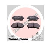 ZIMMERMANN Plaquettes de frein 24421.170.1 pour Opel et Saab