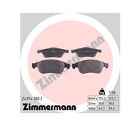 ZIMMERMANN 24914.180.1 Plaquettes de frein