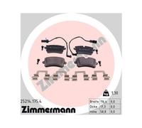 1x Kit de plaquettes de frein, frein à disque ZIMMERMANN 25214.175.4