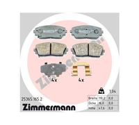 1x Kit de plaquettes de frein, frein à disque ZIMMERMANN 25365.165.2