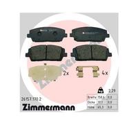 1x Kit de plaquettes de frein, frein à disque ZIMMERMANN 26157.170.2