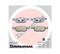 1x Kit de plaquettes de frein, frein à disque ZIMMERMANN 26444.170.1