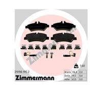 1x Kit de plaquettes de frein, frein à disque ZIMMERMANN 29190.195.2