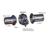 1x Kit de réparation, tuyau d'échappement ERNST 463089 convient pour
