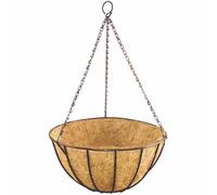 1x Lampe Suspendue Classique Ø 35 CM Avec Garniture de Coco, Chaîne Et Crochet