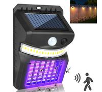 1X Lampes solaires pour extérieur Jardin Avec détecteur de mouvement Électricité Extincteur d'insectes,Applique murale solaire d'extérieur Piège à moustiques Mouche à fruits Lampe à moustiques