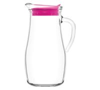 1x LAV 1.8L Misket Carafe à Eau en Verre avec Couvercle en Silicone Jus Lait