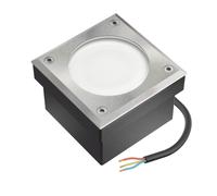 1x LED encastré de sol pavé NEOLUM pour extérieur IP67 carré 10 x10cm