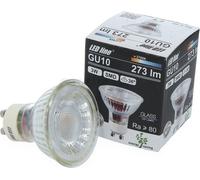 1x LED Line GU10 3W Ampoule LED 36° SMD 2700K Blanc chaud 273 lumens Spot projecteur verre encastré Ampoule à économie d'énergie