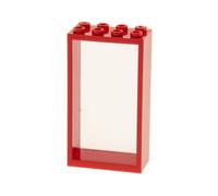 1x Lego cadre de porte 2x4x6 rouge vitre transparent blanc panneau de porte maison 57895 60599