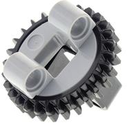 1x Lego Technic couronne de pivotement 4x4 noir nouveau-gris clair roue dentée 99009 99010 99009c01