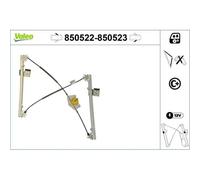 1x Lève-vitre VALEO 850522 convient pour VW
