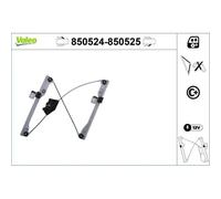 Valeo Lève-vitre 850524 Avant gauche Sans moteur Sans fonction confort