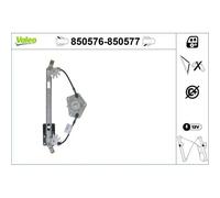 1x Lève-vitre VALEO 850576 convient pour VW