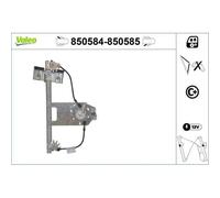 Valeo Lève-vitre 850584 convient pour SKODA 1x