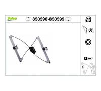 1x Lève-vitre VALEO 850598 convient pour SEAT