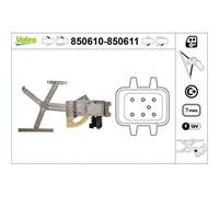 1x Lève-vitre VALEO 850610 convient pour OPEL VAUXHALL