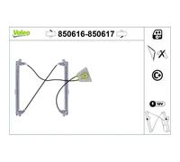 1x Lève-vitre VALEO 850616 convient pour AUDI