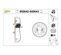 Valeo Lève-vitre Avant gauche 850642