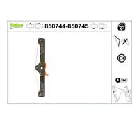 1x Lève-vitre VALEO 850744 convient pour FIAT ABARTH