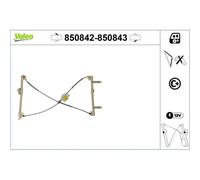 Lève-vitre - VALEO - 850842 - LV AV G-meca-conf-Peugeot 307 CC