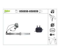 1x Lève-vitre VALEO 850858 convient pour JEEP
