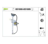 1x Lève-vitre VALEO 851008 convient pour TOYOTA