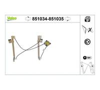 1x Lève-vitre VALEO 851034 convient pour SEAT